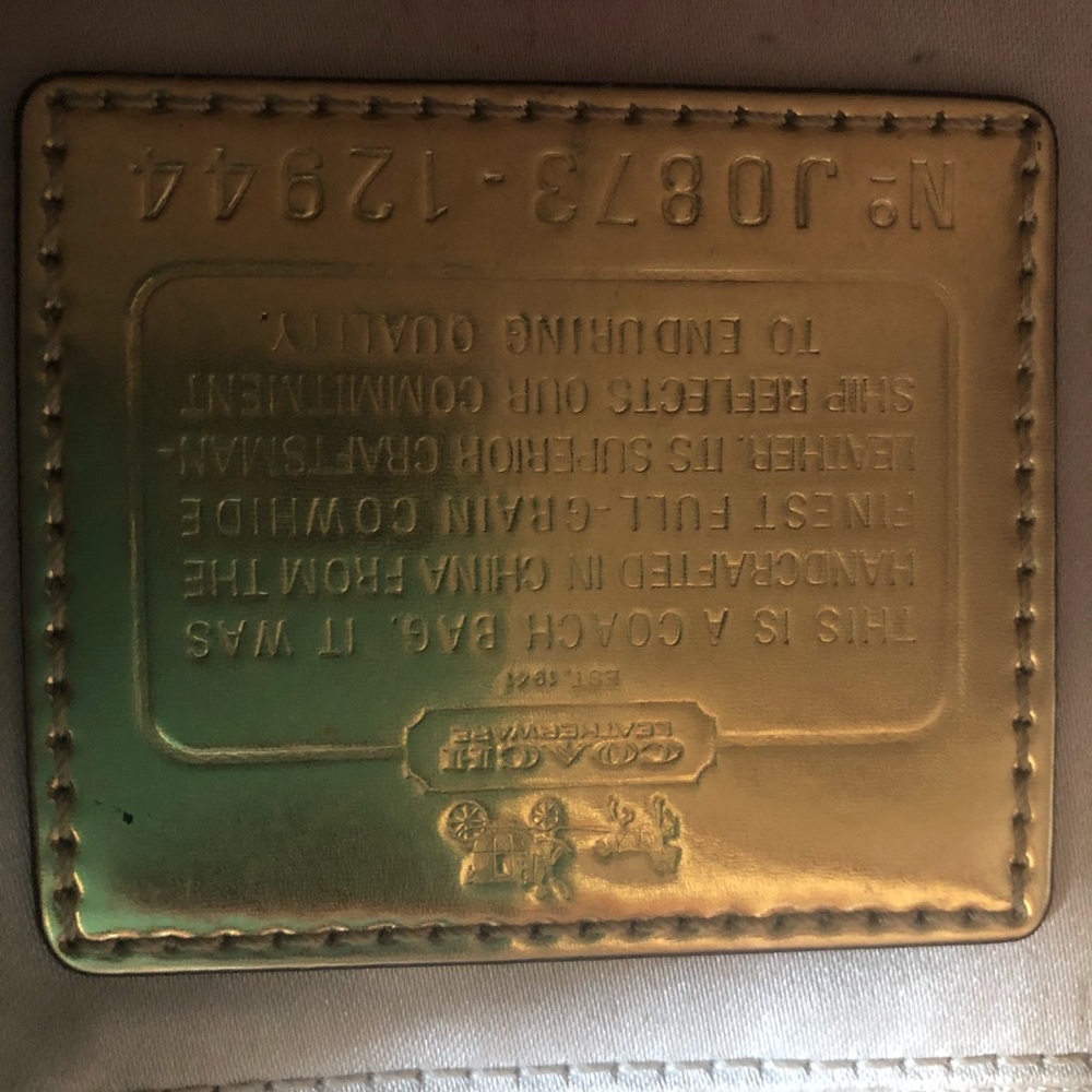 Authentic Coach Handbag - Picture 3 of 3